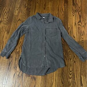 Old Navy Gray Button Down Shirt